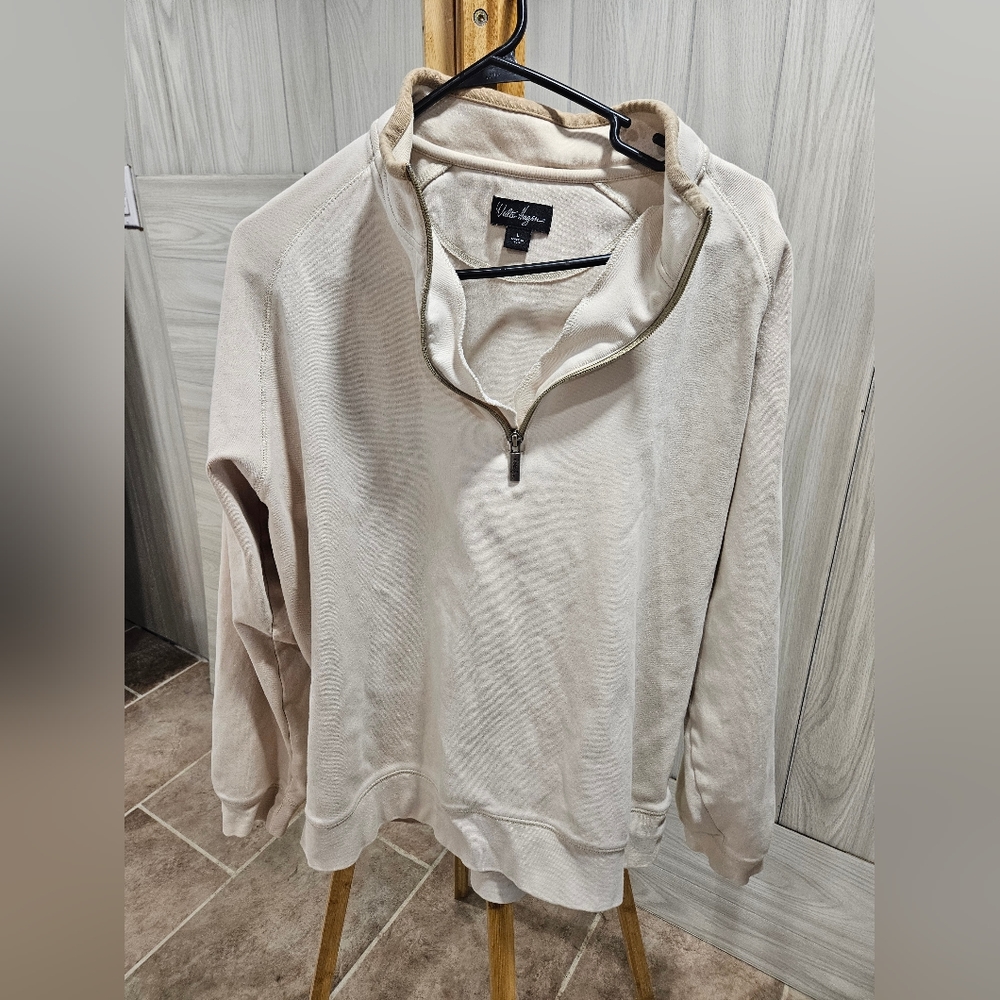 Walter Hagen mid weight long sleeve quarter zip shirt